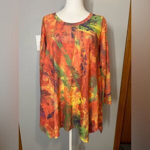 Philosophy‎ shark hem colorful tunic size S BIN L NEW